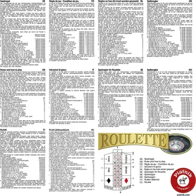 Produktbild von Piatnik - 638794 Roulette 27 cm, Einheitsgröße