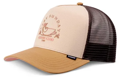 Zdjęcie produktu dla Czapka z daszkiem typu trucker marki DJINNS, model HFT Lazy Bird, kolor khaki/jasnobrązowy/brązowy