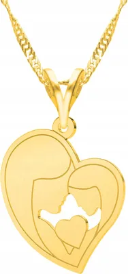 Produktbild von Goldkette Mutter und Tochter, Familie, 925er Silber