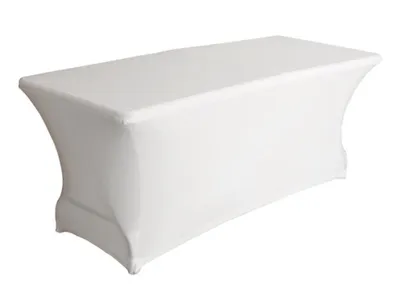 Produktbild von Perel Stretch Tischhülle Schwarz 180 x 75 x 74 cm für rechteckige Tische elastische Abdeckung mit