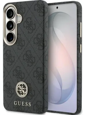 Obrázok produktu pre Puzdro GUESS vhodné pre SAMSUNG S26 GUHMS26SP4GRMDEK (4G Rhinestone Round Logo kompatibilné s MagSafe) čierne