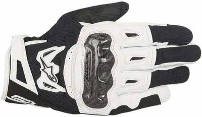 Zdjęcie produktu dla Alpinestars SMX-2 Air Carbon V2 Gloves Black/White L Rękawice motocyklowe
