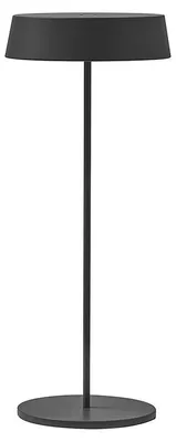 Image de Lampe de table portable Inemuri Anthracite LED 2,2W 2700K IP54, rechargeable par USB, variateur tactile intégré - Rossini Illuminazione