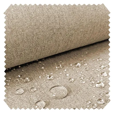 Produktbild von novely® ARAGON UV Waterproof ACRYL Wasserdichter Outdoor-Stoff Markisenstoff Gartenmöbel 1lfm - Farbe: 34 Beige Leinen