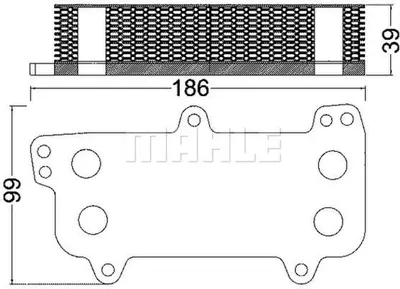 Obrázok produktu pre MAHLE CLC 187 000S Chladič oleja pre VW Touareg, VW T5 2.5 TDI