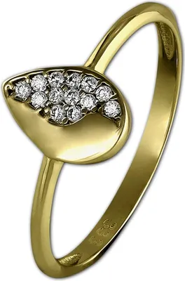 Imagen del producto de Anillo GoldDream, circonita, oro amarillo de 8 quilates, talla 60, color dorado blanco, para mujer, modelo GDR506Y60