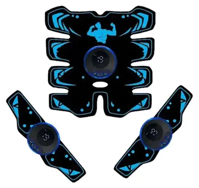 Image de Stimulateur musculaire EMS, rechargeable par USB, entraînement dans plusieurs régions, SET