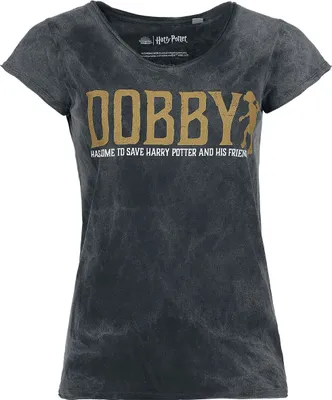 Produktbild von Harry Potter T-Shirt Damen Dobby - Free Elf schwarz S
