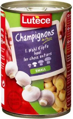 Produktbild von Lutece Champignon erste Wahl Köpfe Größe small 400g 6er Pack