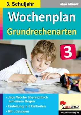 Obrázok produktu pre Wochenplan Grundrechenarten / Klasse 3