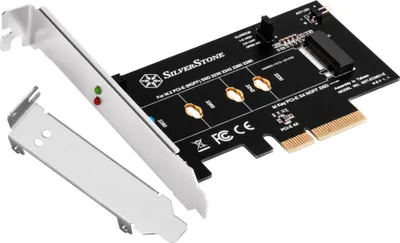 Produktbild von Silverstone ECM21-E, PCIe, M.2, Männlich, PCIe 4.0, Schwarz, Passiv