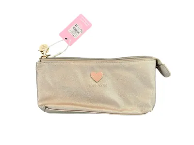 Produktbild von Depesche 10653 TOP Model Federtasche Gold glänzend, mit Goldenen Anhänger, 23 x 13 x 3,5 cm, 100% Polyester