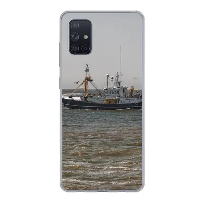 Produktbild von MuchoWow® Handyhülle Schutzhülle Hülle für Samsung Galaxy A71 Nordsee - Fischerboot - Wasser Silikon Softcase Handy Hülle - Kartenbesitzer