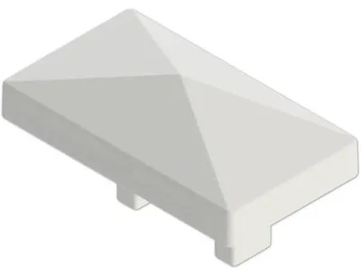 Produktbild von Pfostenkappe Osmo Wandanschlusspfosten 6 x 4 cm silber
