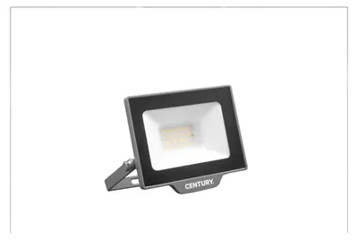 Image de Projecteur LED CENTURY SMILE 20 W 4000 K IP65 noir avec détecteur de mouvement
