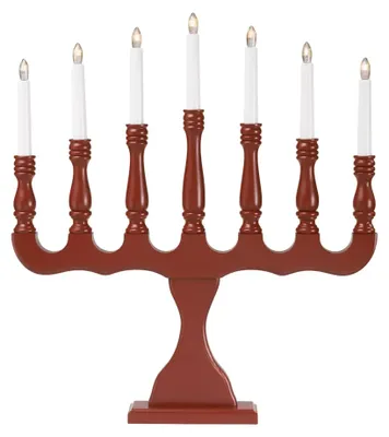 Obrázok produktu pre MARKSLOJD Svaneholm, adventný svietnik, červený, 7 žiaroviek