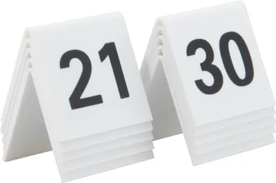 Immagine prodotto di Securit  TN-21-30-WT  Securit Tischnummernset 21 - 30, weiß, Acryl