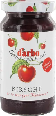 Produktbild von Darbo Kirsch Konfitüre mit Süßungsmitteln Kalorienbewusst 220g