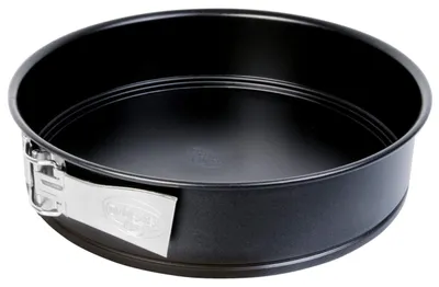 Zdjęcie produktu dla Dr. Oetker tortownica Ø 24 cm, forma do pieczenia z płaskim dnem, okrągła forma do pieczenia wykonana ze stali z powłoką nieprzywierającą (kolor: czarny)