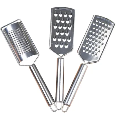 Produktbild von Edelstahl Käsereibe Set, Küchenreibe & Schäler & Schneider