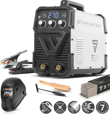Produktbild von STAHLWERK Elektroden-Schweißgerät ARC-270 ST – Vollausstattung – MMA (E-Hand) bis 270 A, Schweißen ohne Schutzgas, Lift-TIG Inverter 400 V