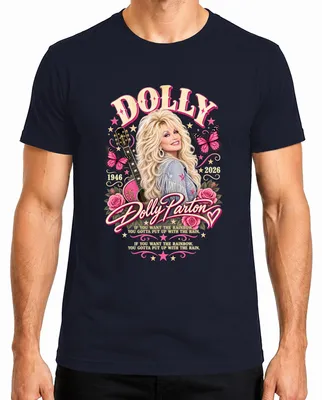 Produktbild von Dolly Parton In Loving Memory 1946 2026 Country Musik Legende RIP Herren T-Shirt, Navy, XL