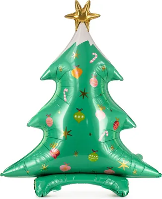 Immagine prodotto di Pallone a forma di albero di Natale in foil, 78x94cm