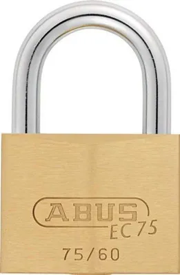 Produktbild von Zylindervorhangschloss 75/60 gl.-7561 Schlosskörper-B.60mm MS gl.ABUS 264214