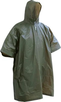 Produktbild von MFH Poncho, Vinyl, oliv, ca. 200 x 127 cm, 0,12 mm