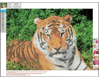 Image de Mozaika diamentowa 5D 30x40cm Tiger 89752