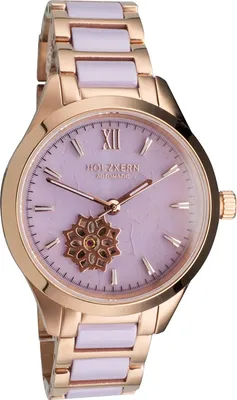 Holzkern Damen-Armbanduhr Automatik Kaleidoscopic Amethyst/Keramik 1