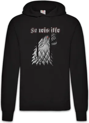 Produktbild von Urban Backwoods Fenrisulfr, Herren Hoodie, Farbe: Schwarz, Größe: S