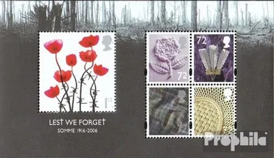 Produktbild von Briefmarken Großbritannien 2006 Mi Block33 (kompl.Ausg.) postfrisch Sommeschlacht