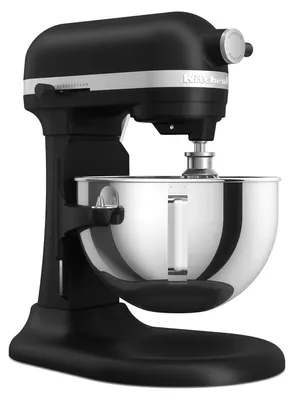 Produktbild von KitchenAid 5KSM55SXXEBM, Standmixer, Schwarz, Schlagen, Kneten, Mixen, Rührer, 5,2 l, Metall, Edelstahl