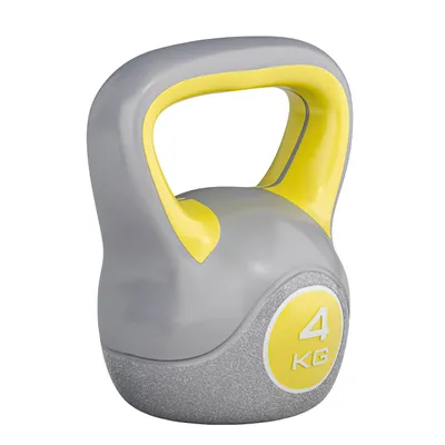 Produktbild von GORILLA SPORTS® Kettlebell - 4 kg Gewichte, Kunststoff - Kugelhantel, Schwunghantel, Kugelgewicht, Rundgewicht, Krafttraining