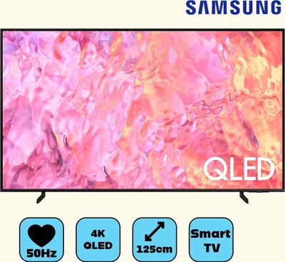 Produktbild von Samsung QE50Q60CAU, 127 cm (50"), 3840 x 2160 Pixel, LED, Smart-TV, WLAN, Schwarz