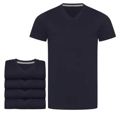 Produktbild von Mivaro Herren T-Shirt 5er Pack V-Ausschnitt - V-Neck Shirt aus 100% Baumwolle, Regular Fit, Basic Kurzarm, bis 5XL
