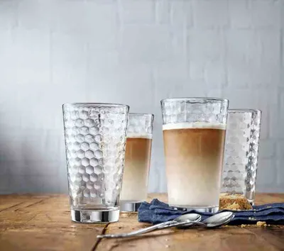Produktbild von WMF Latte Macchiato Set 4-teilig, Transparent, Glas, Coffee Time, 140 mm, 4 Stück(e)