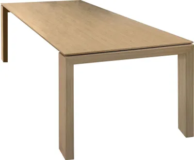 Immagine prodotto di Milani Home - tavolo da pranzo allungabile 160-200-240 x 90 cm, legno naturale