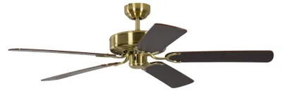 Immagine prodotto di Ventilatore da soffitto Potkuri Ottone satinato / Acagiù 132 cm con catenella
