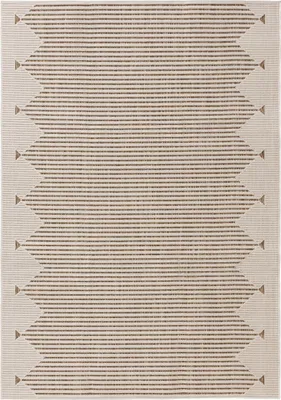 Produktbild von benuta In- & Outdoor Teppich Kaleo Creme/Beige 300x400 cm Teppich Wohnzimmer Outdoorteppich Rechteckig Muster Modern Kurzflor Skandinavisch