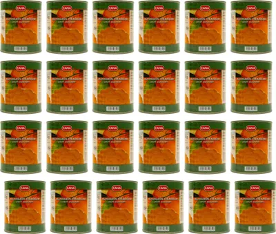 Produktbild von CANA Mandarin-Orangen geschält kernlos 24 Dosen Füllm 800g ATG 480g