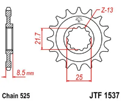 Obrázok produktu pre Ritzel 14Z 525