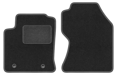 Produktbild von Velours-Fußmatten Vorne für Ford Focus MK1 FL 2001-2004 (Schrägheck/Limousine/Kombi) – 2-tlg, Graphit, passgenau – Wielganizator LUX