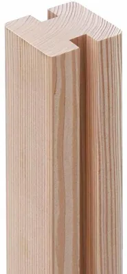 Produktbild von WOODTEX Naturbelassen 10x10 cm Zaunbohlenpfosten, Verbindungspfosten GARDO XL DIY Lärche, Europäische Lärche Massivholz, Gartenzaun Pfosten Set, Langlebig Witterungsbeständig