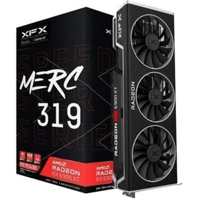 Produktbild von XFX RX-69XTACBD9, Radeon RX 6900 XT, 16 GB, GDDR6, 256 Bit, 7680 x 4320 Pixel, PCI Express 4.0