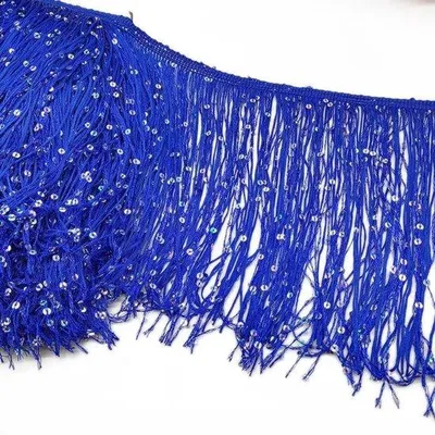 Productafbeelding van Dailygoods- Decoratieband 2 Meter Lang - Franjes/Franje - Naai-accessoires - Doe-het-zelf Naaien - Gordijnen/Tafelloper - Hoogwaardig Polyester