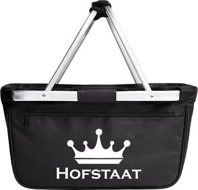 Produktbild von Huuraa Einkaufskorb Hofstaat Schützenfest 20 Liter Black faltbarer Tragekorb Geschenkidee