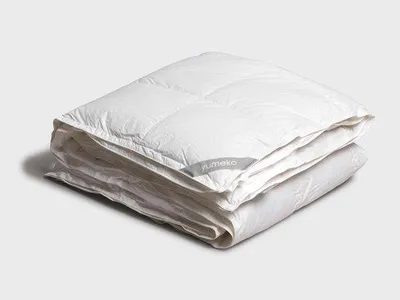 Immagine prodotto di Coperta piumino Unyqoos® Premium per tutto l'anno, 140x220 – 90% piumino riciclato, 10% piume riciclate, Cotonelogico GOTS, Nomite, prodotto sostenibile