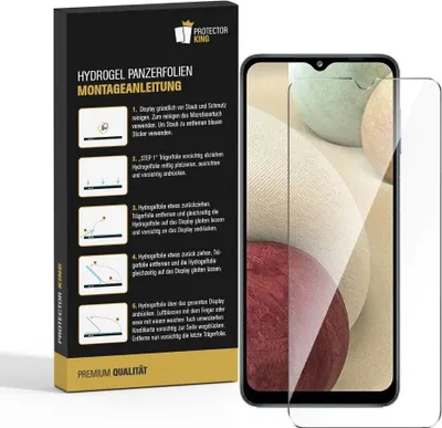 Produktbild von 6x Panzerfolie für Samsung Galaxy A12 HYDROGEL FULL-COVER Displayschutz HD KLAR Schutzfolie Folie